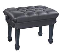 (B-Stock) Konig & Meyer 13968 Hydraulic piano bench high-gloss black, seat black genuine leather