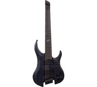 (B-Stock) Legator G7FSS Ghost 7 Super Shred Black Flame headless multi-scale 7-string electric guitar