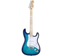 (B-Stock) Mooer MSC30 Pro Guitar Lake Blue electric guitar with gig bag