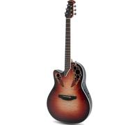 (B-Stock) Ovation CE44LX-1R Celebrity Elite Exotic Ruby Burst Left-Handed Electro-Acoustic Guitar