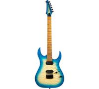 (B-Stock) Spira Guitars S-500 QAB Trans Aqua Blue electric guitar
