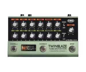 (B-Stock) T-Rex Twinblaze Tube Distortion with 12AX7A preamp tube and 20 dB clean boost
