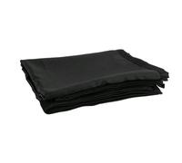 (B-Stock) Wentex Pipe & Drape 300 x 300cm Curtain (Medium, Black Satin Gloss)