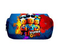(B) Stumble Guys Cartoon Pencil Case Pen Box School Students Stationery Organizer Pouch Pen Bag