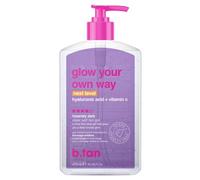 b.tan Clear Self Tanning Gel | Glow Your Own Way Next Level - Best, No Transfer, Express, Fake Tan Lotion, Use less for a Gradual Bronze or More for an Instant Glow, Hydrating Moisturiser, 437ml