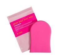 b.tan Gel Body Self Tanning Mitt | Glow Your Own Way Smooth Fake Tanner Mitten - Express Sunless Tan Gel Applicator Glove, Streak-Free, Even Application, Double Sided, Reusable