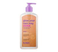 b.tan Clear Self Tanning Gel | Glow Your Own Way Hydrating - Best Transfer-Resistant, Express, Dark Fake Tan Lotion, Face & Body, Use Daily for Gradual Bronzing, Ultra Moisturiser, 437ml