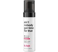 b.tan Pre Shower Self Tanning Mousse | Ain't Nobody Got Time for That - Medium, 9 Minute Instant Express Bronzing Foam, No Fake Tan Smell, Tinted Sunless Tanner, Face & Body, Australian Glow, 200ml