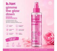 b.tan Rosewater Dark Facial Tan Mist Hydrating Glow Spray 190ml