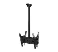 B-Tech Back-to-Back Universal Flat Screen Ceiling Mount with Tilt (VESA 400) - 1m 50mm Pole