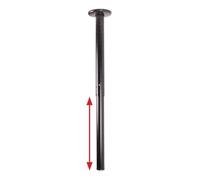 B-Tech BT7851 SYSTEM 2 Adjustable Drop Telescopic Ceiling Mount for 50mm Poles - Black