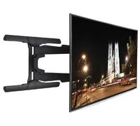 B-Tech BT8221 Ultra-Slim Double Arm Flat Screen Wall Mount with Tilt and Swivel - Black