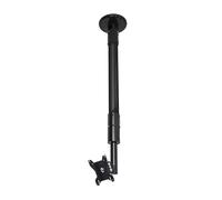 B-Tech Flat Screen Ceiling / Desk Mount with Tilt & Swivel (VESA 100) - 1m 50mm Pole 71.1 cm (28") 75 x 75 mm 100 x 100 mm -15 - 90 360 Black