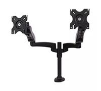 B-Tech Full Motion Twin Flat Screen Desk Mount with Double Arms