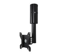B-Tech SYSTEM 2 - Flat Screen Mount with Tilt & Swivel (VESA 100) for 50mm Poles Clamp 23 kg 71.1 cm (28") 75 x 75 mm 100 x 100 mm Black