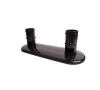 B-Tech SYSTEM 2 - Heavy Duty Twin Pole Ceiling / Floor Mount for 50mm Poles. Product type: Base Product colour: Black Maximum weight capacity: 200 kg. Width: 426 mm Depth: 150 mm. Quantity per pack: 1