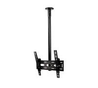 B-Tech Universal Flat Screen Ceiling Mount with Tilt (VESA 400) - 1.5m 50mm Pole 50 kg 99.1 cm (39") 165.1 cm (65") 400 x 400 mm 600 x 400 mm -15 - 15