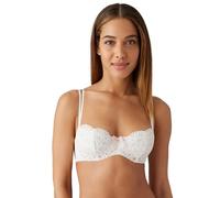 b.tempt'd Apparel Ciao Bella Balconette Bra, Sheer, Vanilla Ice, 32DD