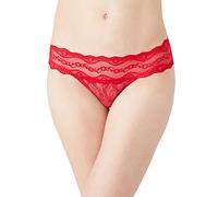 b.tempt'd by Wacoal Women's Lace Kiss Bikini Panty, Crimson Red, M