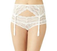 b.tempt'd by Wacoal Women's Lace Kiss Garter Belt, White, S Petite