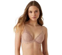 b.tempt'd Women's Ciao Bella Lightly Padded Lace Plunge Contour Bra, 953344, Opaque, Roebuck, 38D
