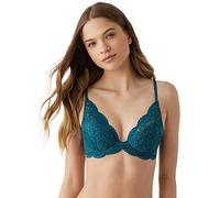 b.tempt'd Women's Ciao Bella Lightly Padded Lace Plunge Contour Bra, 953344, Opaque, Spruced-up, 32DD