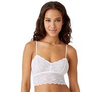b.tempt'd Women's Inspired Eyelet Bralette Bra, White, S