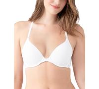 b.tempt'd Women's Inspired Eyelet Front Close T-Shirt Bra - White - 34E