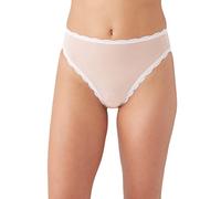 b.tempt'd Women's Inspired Eyelet Hi Leg Brief Panty, Rose Smoke, Large