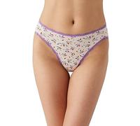 b.tempt'd Women's Inspired Eyelet Hi Leg Brief Panty, Simply Petals, XL