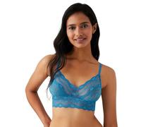 b.tempt'd Women's Lace Kiss Bralette Bra, Sheer, Faience, S