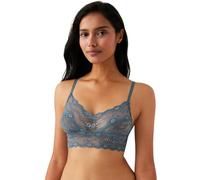 b.tempt'd Women's Lace Kiss Bralette Bra, Sheer, Stormy Weather, M