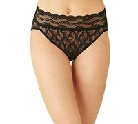 b.tempt'd Women's Lace Kiss Hi Leg Brief Panty, Night, Medium