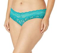 b.tempt'd Women's Lace Kiss Hipster Panty, Peacock Blue, Medium