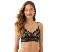 b.tempt'd Women's Lace Kiss Sheer Unlined Wire Free Bralette, 910182 Bra, 0 inches, Night, XL