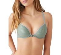 b.tempt'd Women's Shadow Scene Front Close Racerback Push Up Bra, 958268, Semi-Sheer, 32C