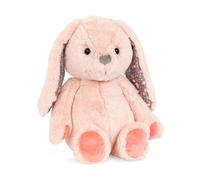 B. toys - 12-Inch Pink Plush Bunny - Huggable Stuffed Animal Bunny Toy - Soft & Cuddly - Washable - Newborns, Toddlers, Kids - 0+ Months