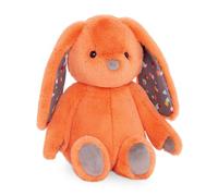 B. toys - 12-Inch Plush Bunny - Super Soft Stuffed Animal - Washable Rabbit Toy - for Babies, Toddlers, Kids - Happy Hues - Coral Cutie Orange Bunny - 0+ Months
