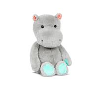 B. toys- B. softies-Happy Hues- 12"" Plush Hippo-Stuffed Animal - Soft & Gray Hippopotamus Toy - Washable Toys for Baby Toddler Kids -Happ