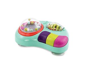 B. toys Baby Activity Station, Whirly Pop Suction Toy with Music | High chair suction cup toy with lights, popping balls, bead spiral, and 3 musical buttons for seated play, Baby, 6+ Months