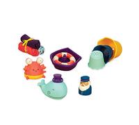 B. toys Baby Bath Toys Wee B. Splashy 11-Piece Tub Time Starter Kit