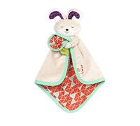 B. toys - B. Snugglies - Fluffy Bunz the Bunny Security Blanket - Adorable Baby Blankie with Soft Fabric - BPA free
