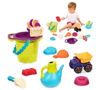 B. toys - Beach Summer Bag Water Playset with Mesh Panel & 11 Funky Sand Toys for Toddlers - Perfect Beach Tote for Kids - Fun Outdoor Water Play 18+ months