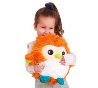 B. toys - Plush Orange Owl Stuffed Animal - Soft & Colorful Owl Toy - Toys for Baby, Toddler, Kids - Fluffy Funkies - Ola Owl - 0 Months +