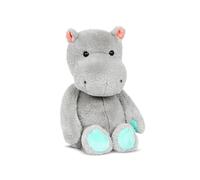 B. toys - Happy Hues - 12-Inch Plush Hippo - Stuffed Animal - Soft & Gray Hippopotamus Toy - Washable Toys for Baby, Toddler, Kids - Happy Hues - Gerry Grey Hippo - 0+ Months