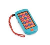 B. toys Hi Phone Toy Smartphone with Recorder, Songs and Sounds | Pretend smartphone with tactile buttons, number sounds, voice recorder, 4 songs, wrist strap, and true-to-life, 18+ Months