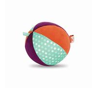 B. toys - Large Textured Plush Baby Ball - Chiming Bell - Gross Motor Skills & Sensory Development - for babies & Toddlers - Make It Chime - 6+ Months