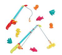 B. toys - Little Fisher's Kit - Magnetic Fishing Adventure Set with Dual Rods, Eight Colorful Aquatic Figures - Ideal Bath Time, Pool Activity Promoting Coordination - 3+ Years