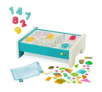 B. toys - Look & Shine - Educational Light Box Playset - 71-Pieces Set for Art, Learning & Tracing - 50 Geometric Shapes, 10 Numbers & 5 Markers - 3 Years +