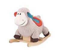 B. toys - Loopsy Wooden Rocking Sheep - Large Plush Ride On - Rodeo Rocker - Rocking Horse for Toddlers & Babies - 18+ Months